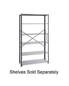 Safco Industrial Steel Shelving Post Pack, Gray