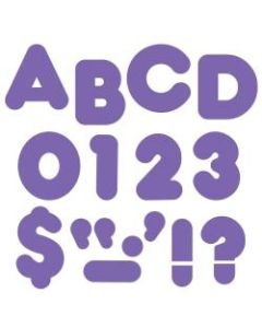 TREND Ready Letters, Casual Uppercase, 4in, Purple, Pack Of 72