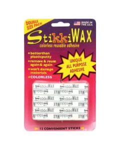 Stikkiworks Co. StikkiWAX Adhesive, 6.69 Oz, 12 Sticks Per Pack, Set Of 6 Packs