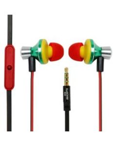 GOgroove AudiOHM iDX In-Ear Headphones, Rasta