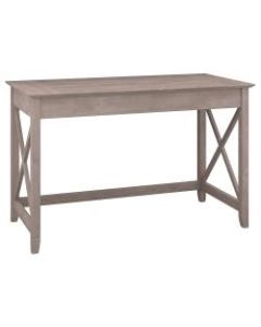 Bush Furniture Key West Writing Desk, 48inW, Washed Gray, Standard Delivery