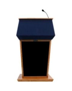 AmpliVox SW3040 - Wireless Patriot Lectern - Skirted Base - 51in Height x 31in Width x 23in Depth - Clear Lacquer, Maple - Hardwood Veneer, Solid Hardwood