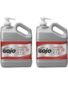 GOJO Cherry Gel Pumice Hand Soap Cleaner, Cherry Scent, 128 Oz, Carton Of 2 Pump Bottle Dispensers