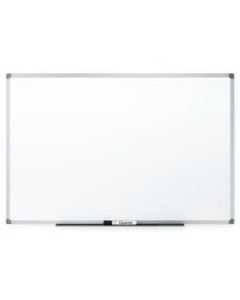 Quartet Non-Magnetic Melamine Dry-Erase Whiteboard, 34in x 48in, Aluminum Frame With Silver Finish