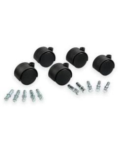 Get It Movin Soft-Wheel Casters For Metal Bases On Hard Floors & Chairmats, Pack Of 5