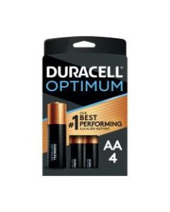Duracell Optimum AA Alkaline Batteries, Pack Of 4