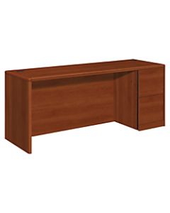 HON 10700 Series Laminate Right Pedestal Credenza, Cognac