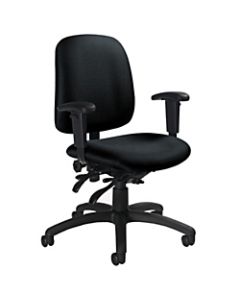 Global Goal Low-Back Multi-Tilter Task Chair, 36inH x 25inW x 22 1/2inD, Gray/Black