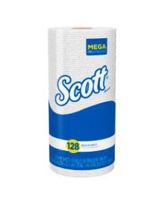 Scott 2-Ply Kitchen Paper Towels, 80% Recycled, Roll Of 128 Sheets