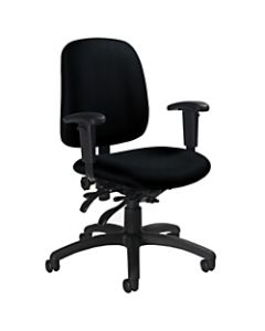 Global Goal Low-Back Multi-Tilter Task Chair, 36inH x 25inW x 22 1/2inD, Black