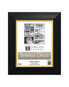 Timeless Frames Jordan Award Frame With Satin Finish, 16in x 20in, Black/Gold