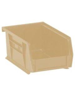Office Depot Brand Plastic Stack & Hang Bin Boxes, Small Size, 9 1/4in x 6in x 5in, Ivory, Pack Of 12