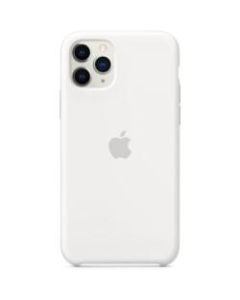 Apple iPhone 11 Pro Silicone Case - White - For Apple iPhone 11 Pro Smartphone - White - Silky - Scratch Resistant, Drop Resistant - Silicone, MicroFiber