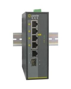Perle IDS-105GPP-SFP - with Power Over Ethernet - 5 Ports - 10/100/1000Base-T, 1000Base-X - 2 Layer Supported - 1 SFP Slots - Twisted Pair, Optical Fiber - PoE Ports - Rail-mountable, Panel-mountable, Wall Mountable - 5 Year Limited Warranty