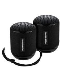 Volkano Gemini Series True Wireless Bluetooth Speakers, Black, Pair Of 2 Speakers