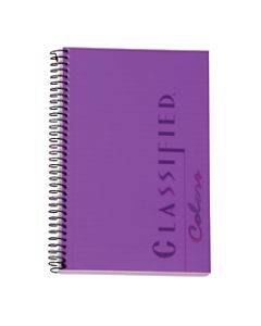 TOPS Classified Colors Business Notebook, 5 1/2in x 8 1/2in, 1 Subject, Narrow Ruled, 100 Sheets, Orchid Cover