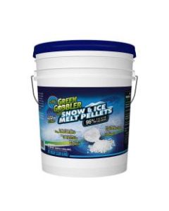 Green Gobbler 96% Calcium Chloride Snow & Ice Melt Pellets, 15 Lb Bucket, Pack Of 2 Buckets