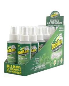 OdoBan Odor Eliminator Disinfectant Spray, Eucalyptus, 4 Oz, Pack Of 12 Bottles
