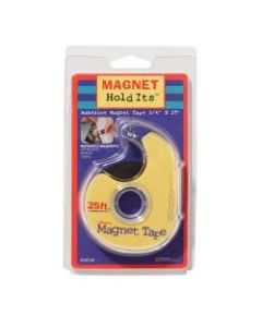 Dowling Magnets Magnetic Tape, 3/4in x 25ft, Black, Pack Of 6