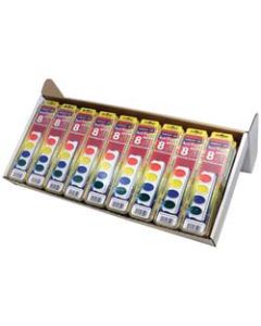 Sargent Art Art-Time Watercolor Paint Sets, 8 Assorted Colors, Pack Of 36 Sets