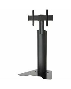 Chief Medium FUSION Manual Height Adjustable Floor Stand - Up to 55in Screen Support - 125 lb Load Capacity - Flat Panel Display Type Supported38.1in Width - Floor Stand - Black, Silver
