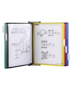 Tarifold W291A3 10-Pocket A3 Wall Mount Reference System, 15inH x 14inW x 16inD, Multicolor