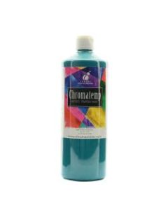 Chroma ChromaTemp Artists Tempera Paint, 32 Oz, Turquoise, Pack Of 2