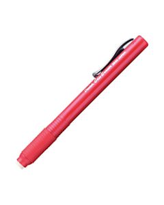 Pentel Rubber Grip Clic Eraser - Lead Pencil - Refillable - Pen - Retractable, Latex-free Grip, Pocket Clip, Ghost Resistant, Non-abrasive - 1Each - Red