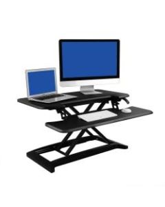 FlexiSpot AlcoveRiser Sit-To-Stand Desk Converter, 35inW, Black