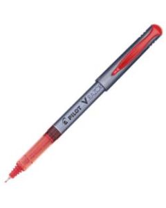 Pilot Liquid Ink Razor Point Pens, Extra-Fine Point, 0.3 mm, Graphite Barrel, Red Ink, Pack Of 12 Pens