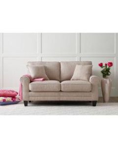 Serta Copenhagen Deep-Seating Loveseat, Beige/Espresso