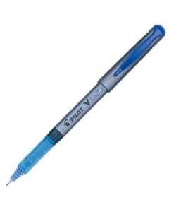 Pilot Liquid Ink Razor Point Pens, Extra-Fine Point, 0.3 mm, Graphite Barrel, Blue Ink, Pack Of 12 Pens