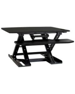 Mount-It! MI-7965 Electric Standing Desk Converter, 4-5/8inH x 35inW x 23-7/16inD, Black