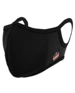 Ergodyne Skullerz 8802F(x) Contoured Face Cover Mask With Filter, Small/Medium, Black