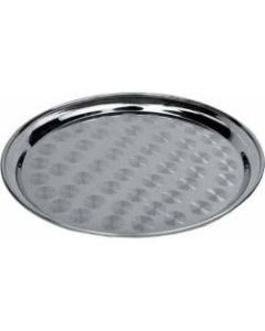 Winco Stainless Steel Round Serving Tray, 14in