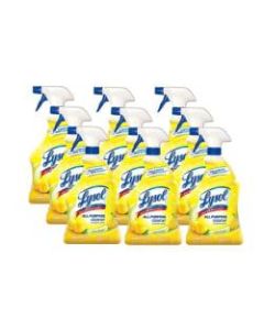 Lysol Disinfectant All-Purpose Cleaner, Lemon Breeze Scent, 32 Oz Bottle, Box Of 12