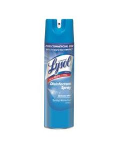 Lysol Professional Disinfectant Spray, Spring Waterfall Scent, 19 Oz Bottle, Case Of 12