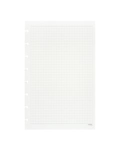 TUL Discbound Notebook Refill Pages, Junior Size, Graph Ruled, 50 Sheets, White