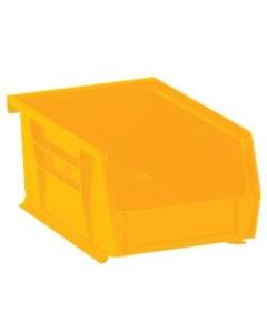 Office Depot Brand Plastic Stack & Hang Bin Boxes, Small Size, 9 1/4in x 6in x 5in, Yellow, Pack Of 12