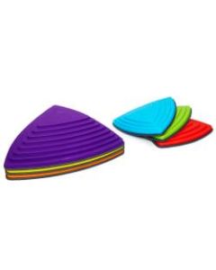 GONGE Riverstones - The Original Non-Slip Stepping Stones for Kids, Primary Colors, Set of 6