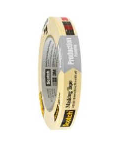 3M 2020 Masking Tape, 3in Core, 0.75in x 180ft, Natural, Case Of 12
