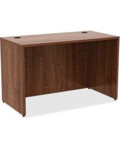 Lorell Essentials Series Rectangular Shell Desk, 48inW x 24inD, Walnut