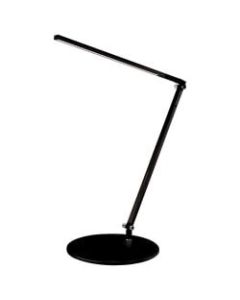 Koncept Z-Bar Solo LED Desk Lamp, Warm Light, 18inH, Metallic Black