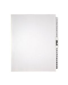 Office Depot Brand Legal Index Exhibit Unpunched Dividers With Laminated Tabs, Black/White, Numbered 1-25