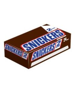 Snickers 2-Piece King-Size Candy Bars, 3.29 Oz, Box Of 24