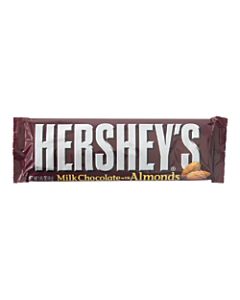 Hersheys Milk Chocolate With Almonds, 1.45 Oz, Box Of 36