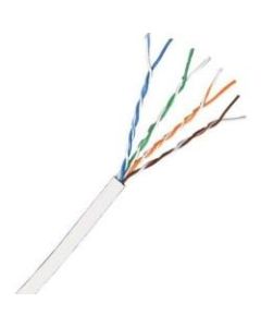 Comprehensive Cat 5e 350MHz Solid White Bulk Cable 1000ft - 1000 ft Category 5e Network Cable for Network Device - Bare Wire - Bare Wire - 24 AWG - White