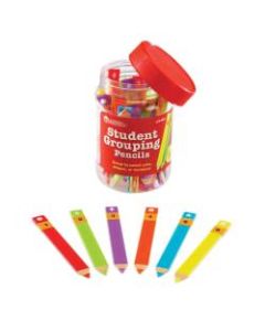 Learning Resources Student Grouping Pencils, 1/2in x 4 1/2in, Multicolor, Pack Of 36