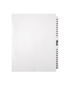 Office Depot Brand Legal Index Exhibit Unpunched Dividers With Laminated Tabs, Black/White, Numbered 26-50