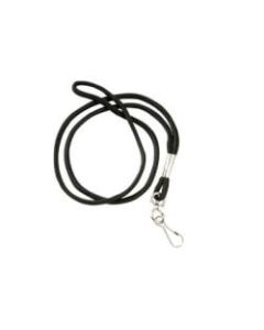 GBC Badgemates Lanyards - Lanyard Black, 12/Pack